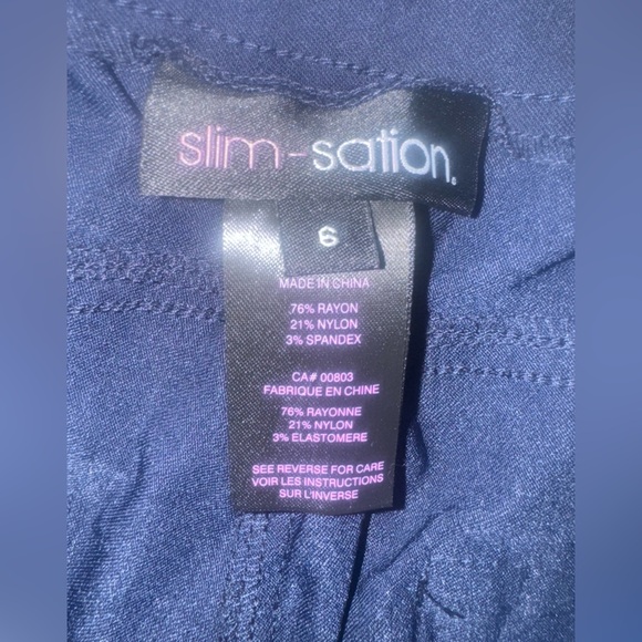Slim-Sation Ankle Golf Pants Women’s SZ 6 Navy Blue NWT - Picture 5 of 7
